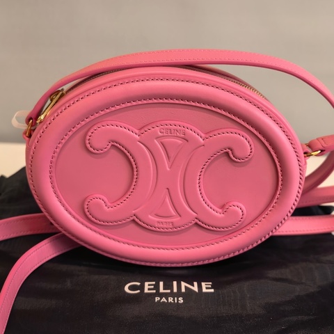 Celine賽琳mini月餅包 粉色小號凱旋門