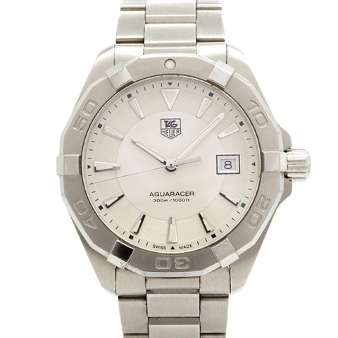 TAG Heuer Aquaracer WAY1111 銀色錶盤男士手錶