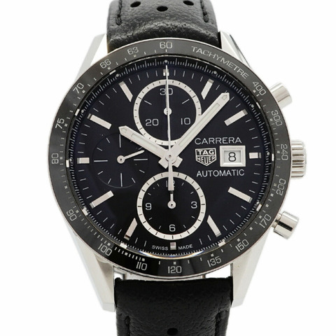 TAG Heuer 豪雅卡萊拉 Calibre 16 CV201AJ 黑色錶盤男士腕錶