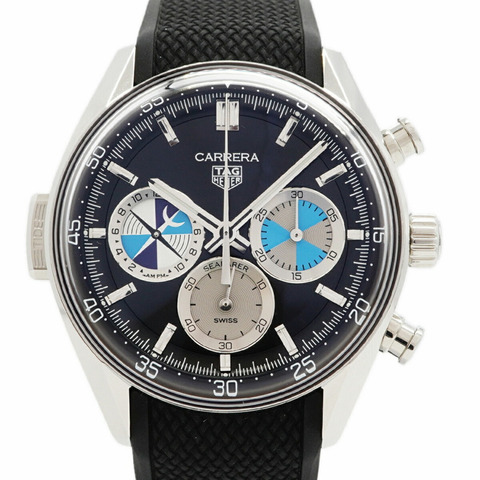 TAG Heuer Carrera Seafarer x Hodinkee CBS2014 黑色錶盤男士腕錶