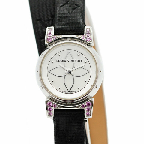路易威登 Tambour Bijou 三重線圈 Q1511 白色錶盤女士腕錶