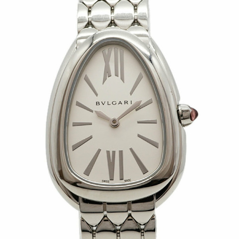 寶格麗 Serpenti Seduttori 103141 銀色錶盤女士手錶