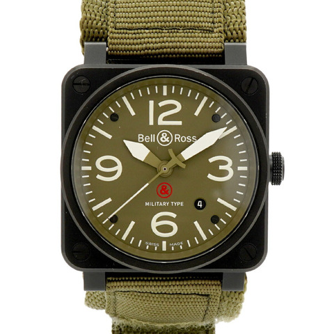 Bell & Ross BR 03-92 軍用型 BR0392-MIL-CE 綠色錶盤男士腕錶