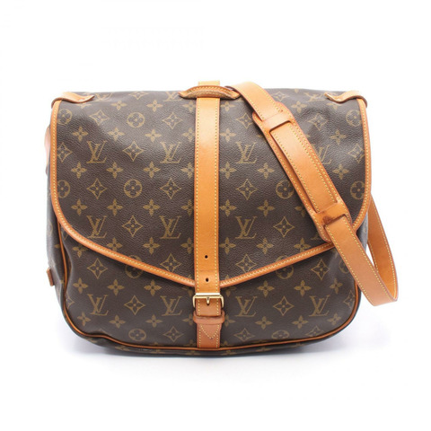 路易威登 Saumur 35 斜背包 M42254 Monogram 棕色皮革
