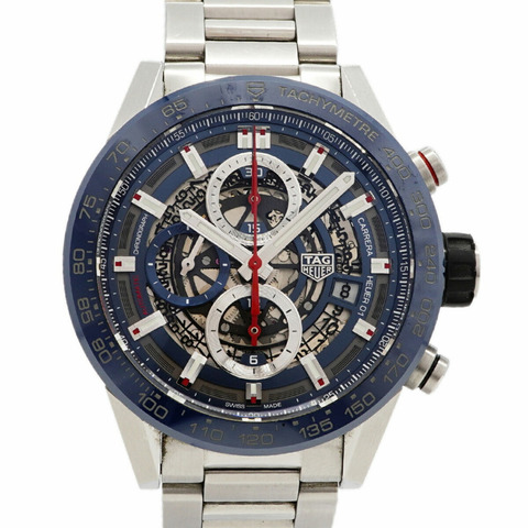 TAG Heuer 豪雅卡萊拉 Calibre 01 CAR201T 鏤空錶盤男士腕錶