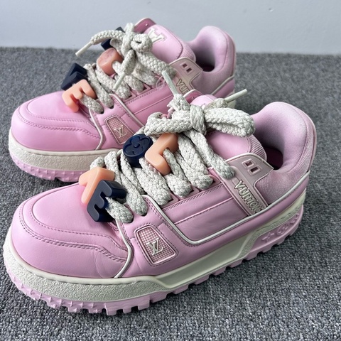 Louis Vuitton 路易威登 LV Trainer Maxi 粉色小胖丁 情人節限定/39碼
