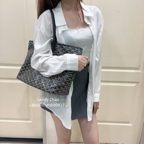 ෆ Goyard tote pm黑色托特🈶購證