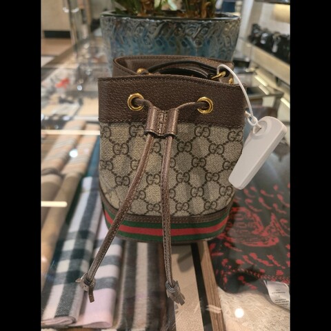 gucci老花mini水桶包