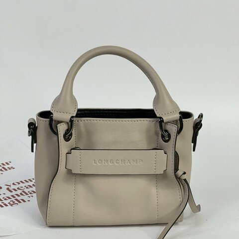 LONGCHAMP 3D手提包 XS 淺灰色