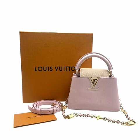 【美收精品】 Louis Vuitton  Capucines Mini手袋 C-640【隔月月中將轉賣至日本 上架期限30天】