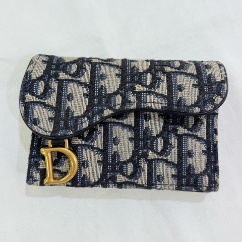 迪奧/Dior  藍色 Oblique 印花 11 x 8.5x 2.5