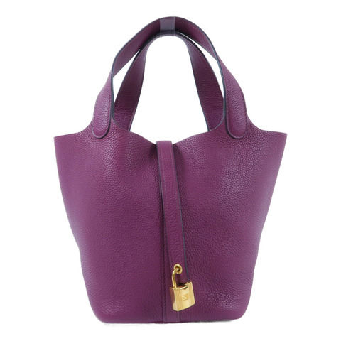 HERMES Maurice皮革Picotin PM手挽袋Anemone