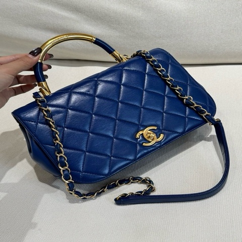 CHANEL kelly蓝金  整包养护 手柄有轻微干纹