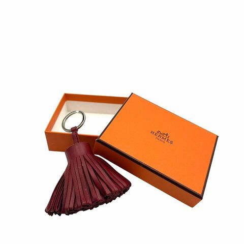 【美收精品】 HERMES 皮革流蘇鑰匙圈 C-617【隔月月中將轉賣至日本 上架期限30天】