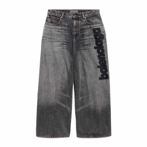 Balenciaga 女士 腰帶環牛仔褲