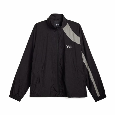 Y-3 男士 毛邊三條紋尼龍外套XS S M L XL XXL碼