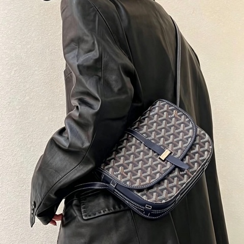 ​​Goyard戈雅Belvédère 郵差包藍色 全新全配💃🏻🕺🏻