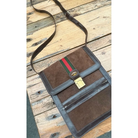 古馳 Gucci vintage 古董 絕版 中古 紅綠線 斜背包 側背包 郵差包Old Gucci Sherry Line vintage bag messenger bag crossbody bag 日字袋 中古包