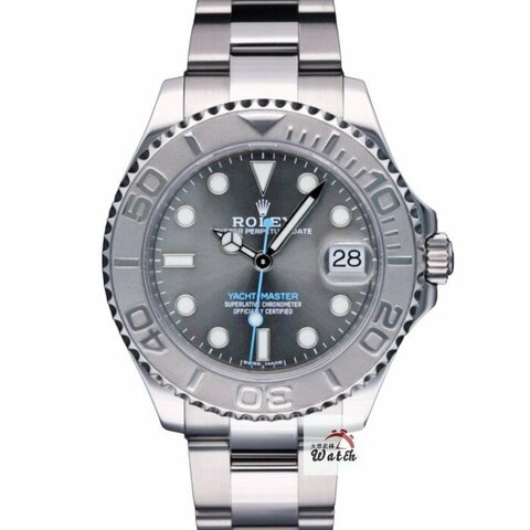 【大眾名錶】ROLEX 勞力士 268622 Yacht-Master 中型遊艇 灰面藍針 原廠保固 大眾名錶G333