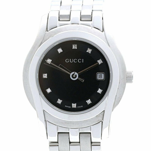 GUCCI G-Class 11鑽腕錶 YA055504 5500L 女士不鏽鋼腕錶 40448