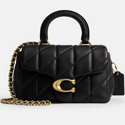 Coach tabby top handle 羊皮絎縫手提斜挎包