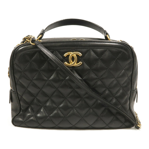 CHANEL 牛皮皮革Shoulder Bag鏈帶手挽肩背兩用袋