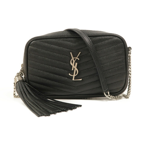 SAINT LAURENT 牛皮皮革Lou Mini鏈帶肩背袋
