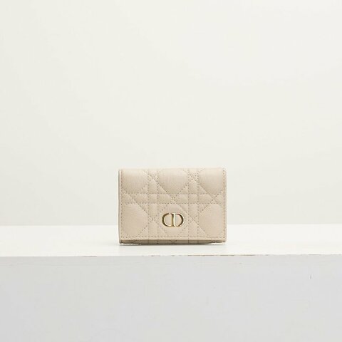 二手DIOR caro卡包/奶茶色