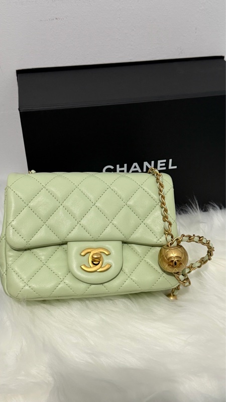 Chanel金球牛油果綠方胖🥑