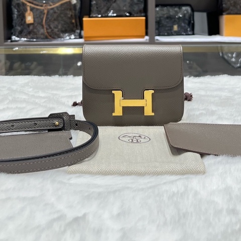 Hermes 愛馬仕 Constance Slim錢包 牛皮 長12.4x10.2x3