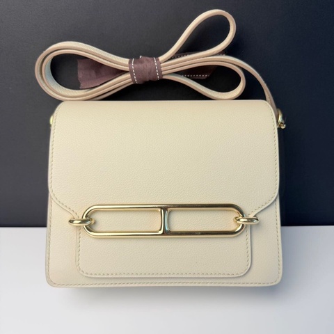 Hermes 愛馬仕 Roulis 19 豬鼻子 冰川白金扣 C刻
