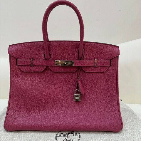 Hermes birkin35銀扣 Togo皮 T刻 托斯卡紫