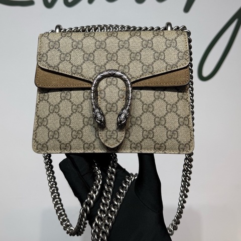 GUCCI 古馳 Dionysus 小號紅色酒神鏈條包