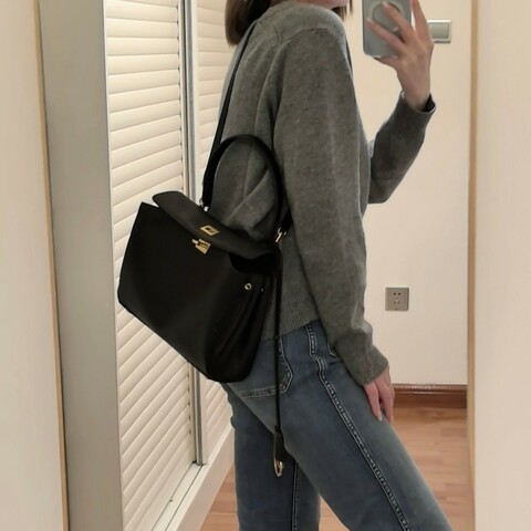 Balenciaga黑金rodeo手提單肩包小號