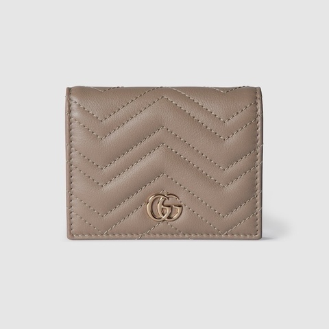 914intheair 精品代購『全新』Gucci GG Marmont馬夢經典 GG logo 對折拉鍊零錢短夾