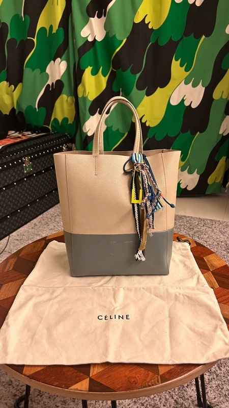 CELINE bicolor 2 tone Cabas tote 拼色大容量托特包