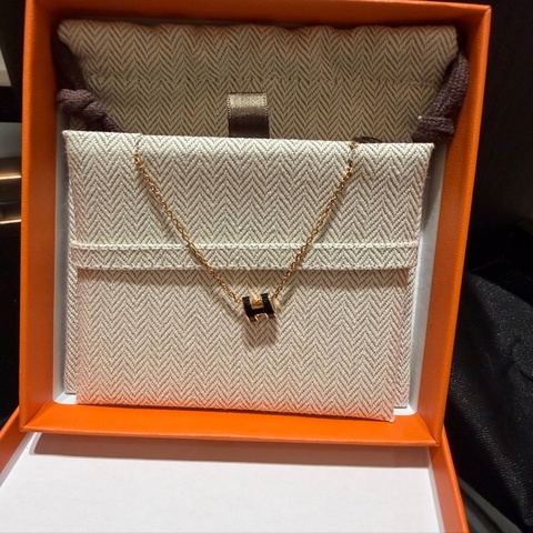 Hermes/ Mini Pop H項鍊/ 黑金