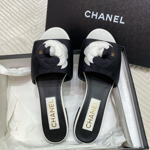 全新閒置 Chanel香奈兒山茶花拖鞋 37碼
