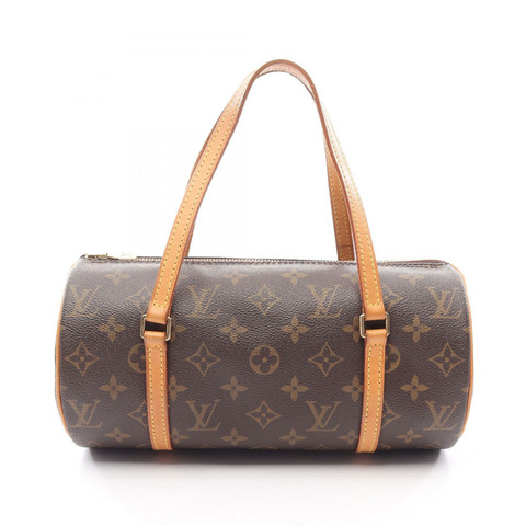 路易威登 Papillon 手提單肩包 M51386 Monogram 皮革棕色二手 LV