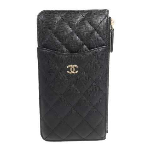 CHANEL 牛皮皮革Classic Phone Pouch with Zipper長錢包