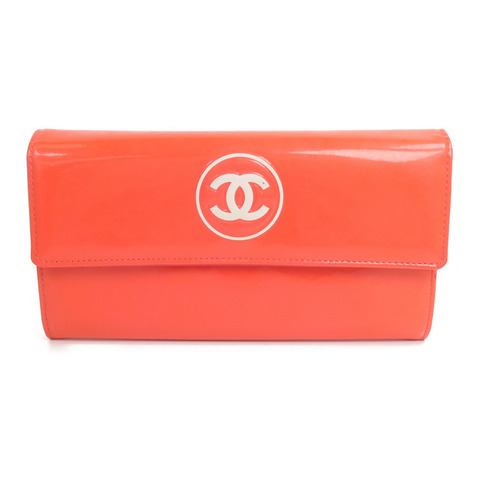 CHANEL 漆皮皮革Makeup Long Wallet長錢包