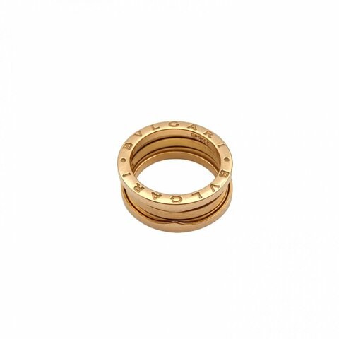 BVLGARI B.ZERO1彈簧戒指三圈18K玫瑰金53