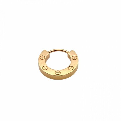 CARTIER 18K玫瑰金LOVE耳環單只
