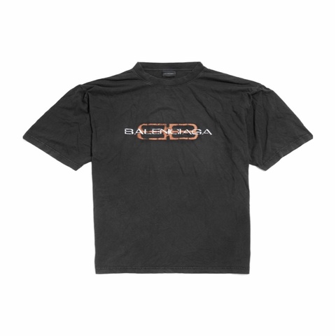 Balenciaga 男士 BB Icon Stencil中號版型T恤