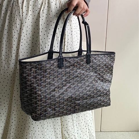 ✨Goyard｜Artois老花黑色購物袋子母托特包｜95新20年