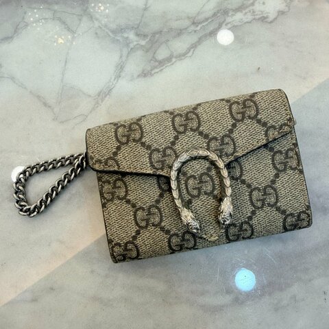 Gucci Dionysus 老花迷你鍊帶包