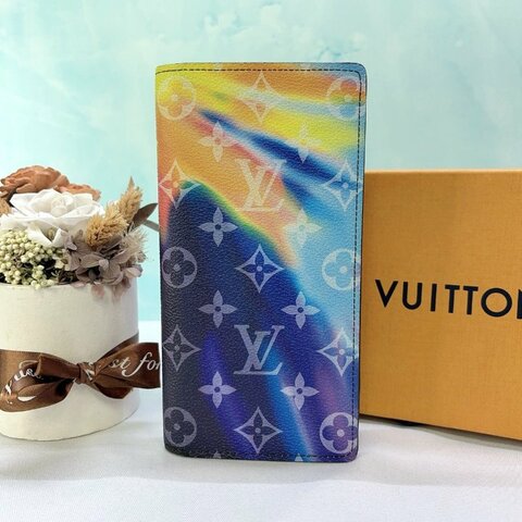 LV Monogram Sunset Brazza對開長夾