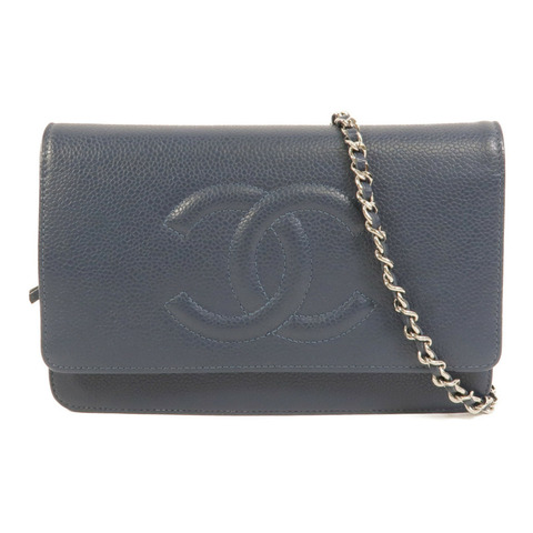 CHANEL 牛皮皮革WOC Wallet On Chain鏈帶肩背袋