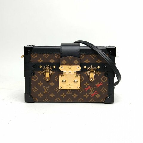 LOUIS VUITTON PETITEMALLE月光寶盒20老花PVC肩背包