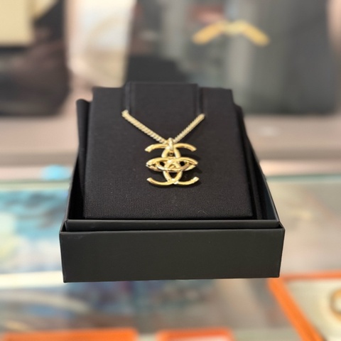 Chanel 26A雙C項鏈